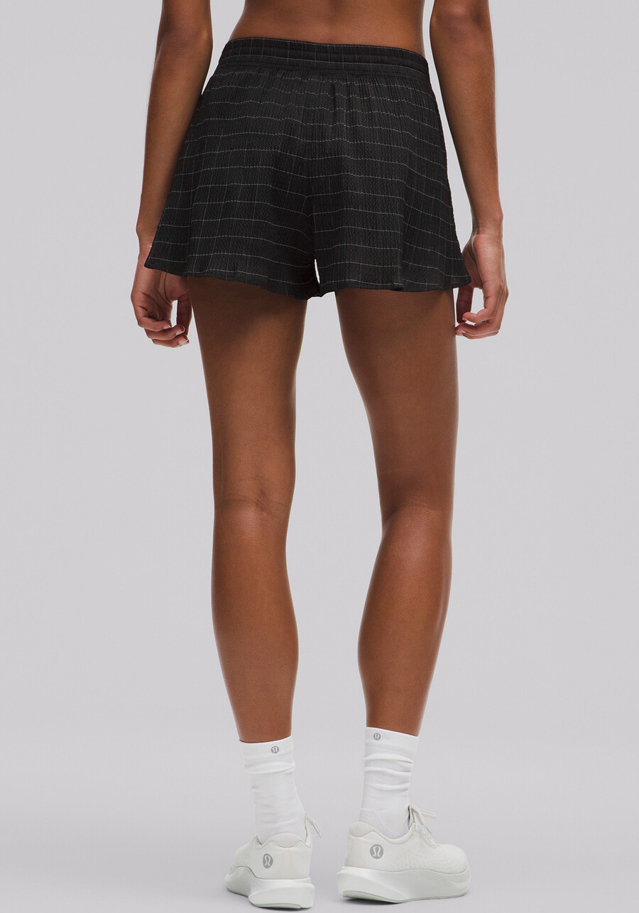 negative split textured run short 25 reflektierend