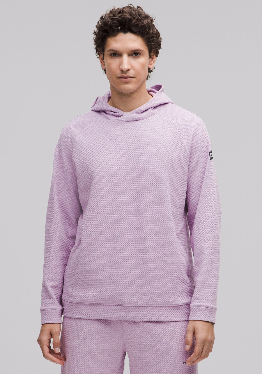 hoodie aus strukturierter doppelt gestrickter baumwolle