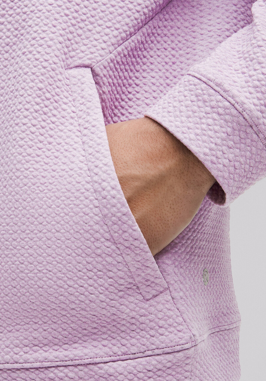 hoodie aus strukturierter doppelt gestrickter baumwolle
