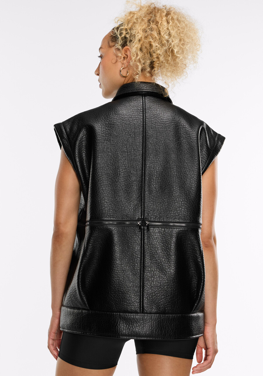 motorradjacke aus kunstleder