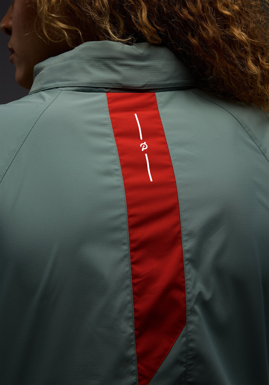 gewebte laufjacke