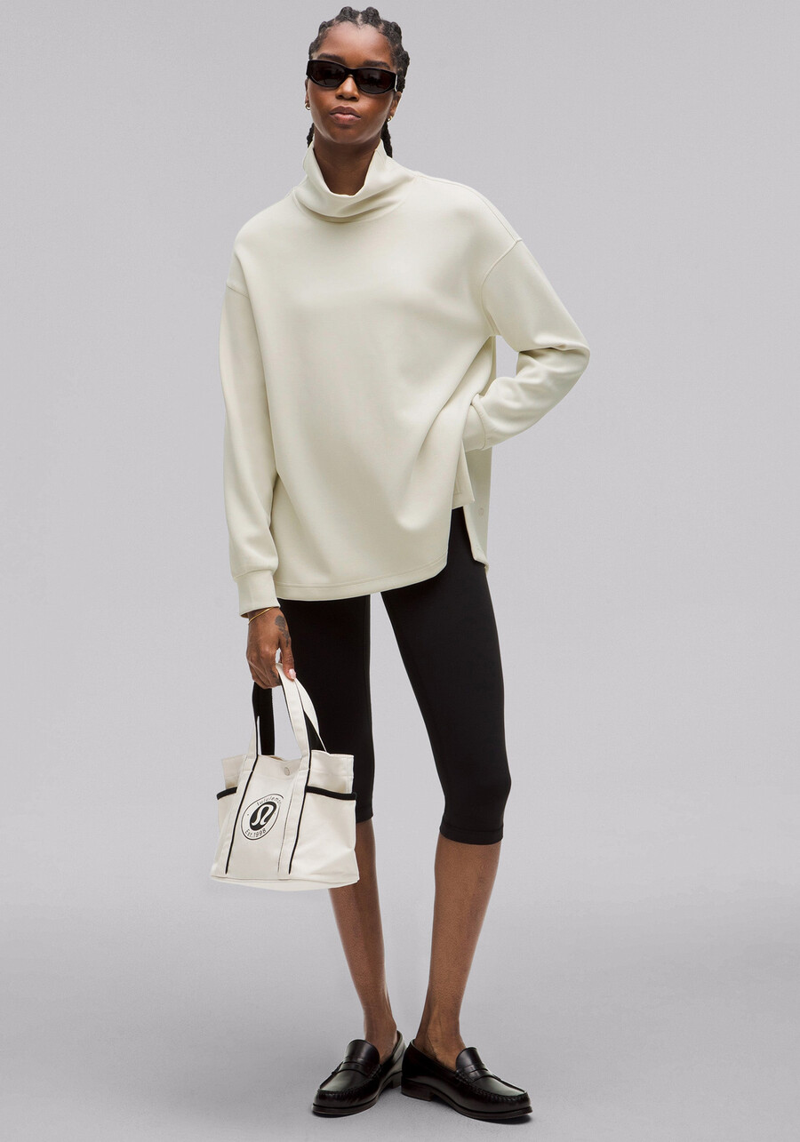 softtreme long pullover mit stehkragen