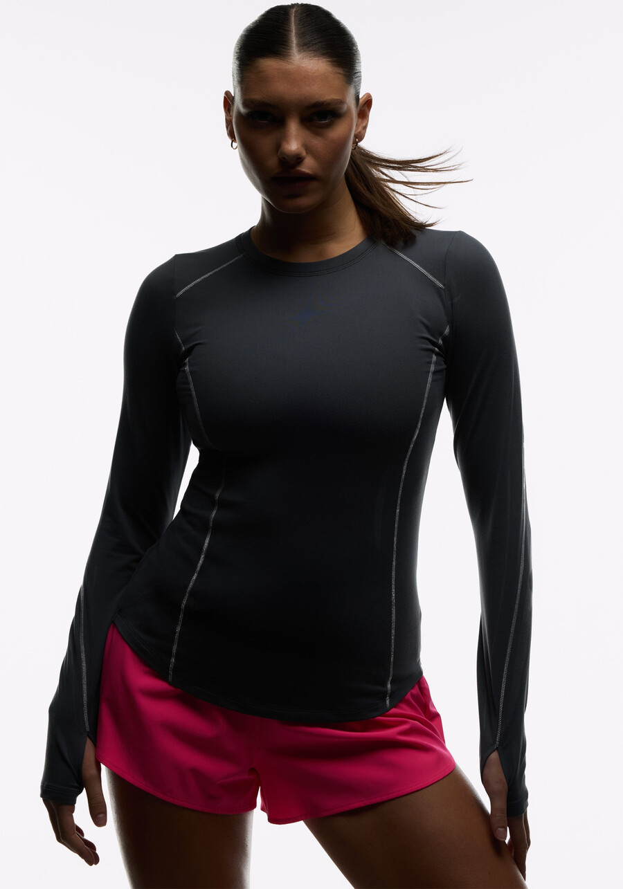 active brushed jersey langarm