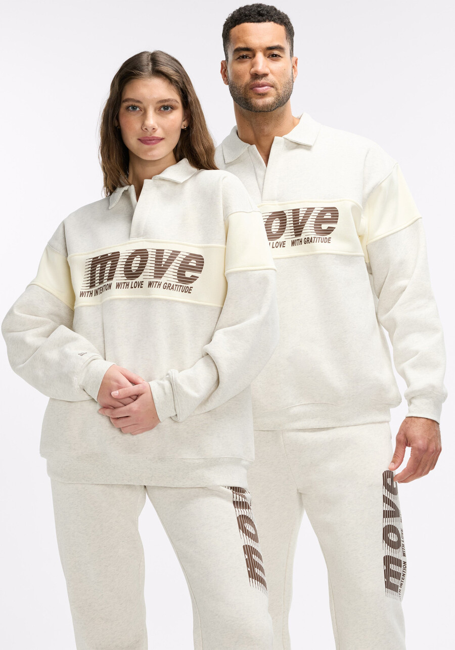 polo-sweatshirt „move with intention