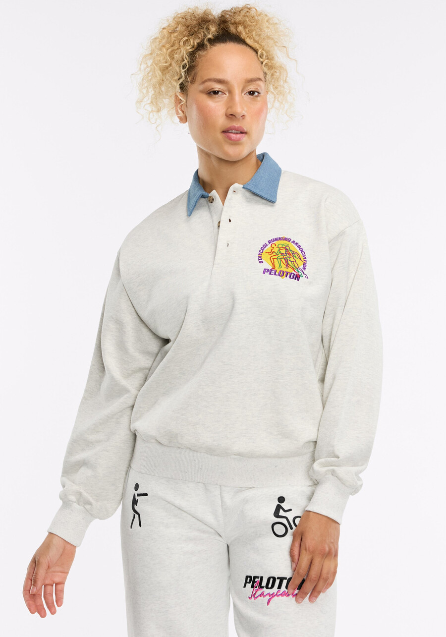 peloton x staycool association 3-knopf-sweatshirt