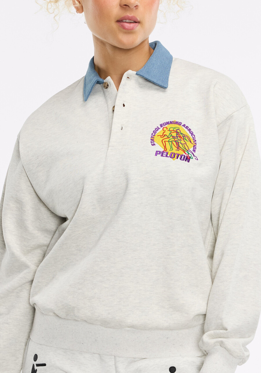 peloton x staycool association 3-knopf-sweatshirt