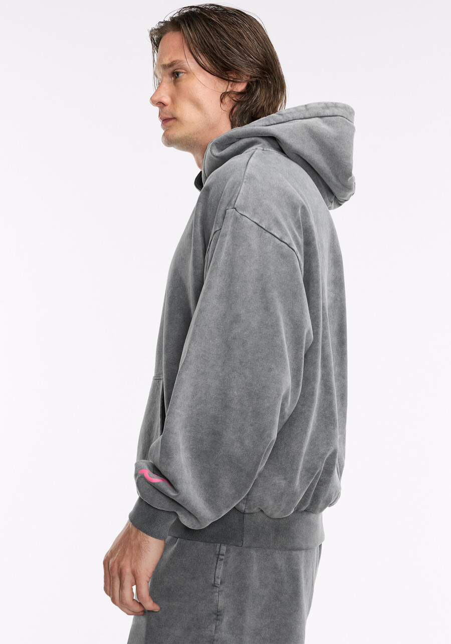 peloton x staycool acid wash logo hoodie