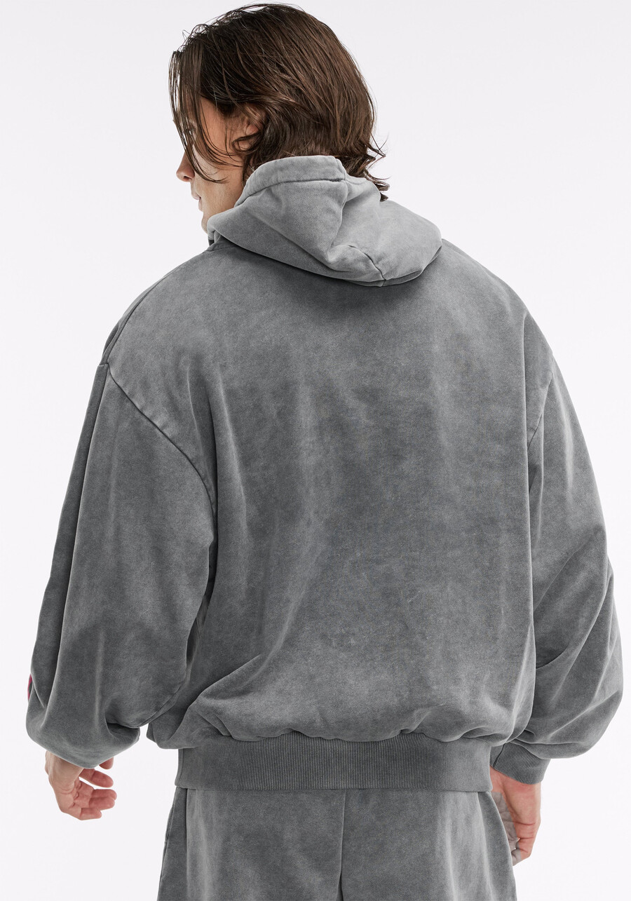 peloton x staycool acid wash logo hoodie