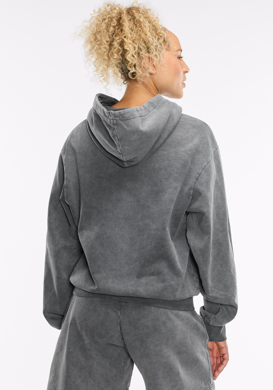 peloton x staycool acid wash logo hoodie
